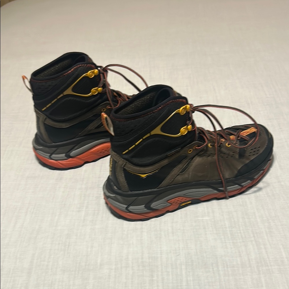 HOKA OneOne Tor Ultra Hiking Boot with Orange and Black Accents - Picture 2 of 8